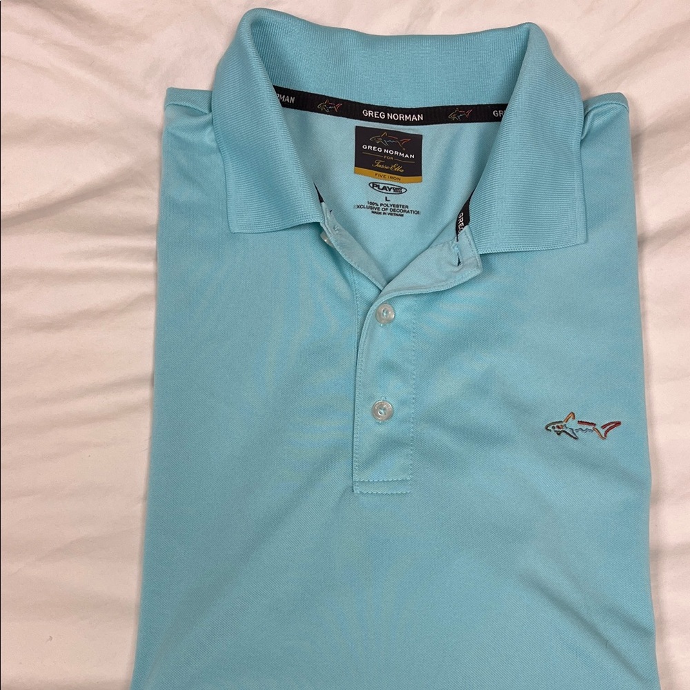 Greg Norman Collection Men's Sky Blue Polo